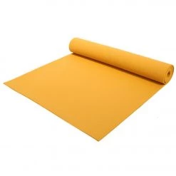 Jade Yoga Harmony Natural Rubber Yoga Mat 68" 5mm Saffron