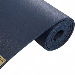 Jade Yoga Long Natural Rubber Yoga Mat 74" 8mm Midnight YOGA MATS & PROPS