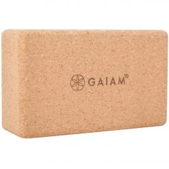 YOGA MATS & PROPS Gaiam Cork Yoga Block 3 Inch