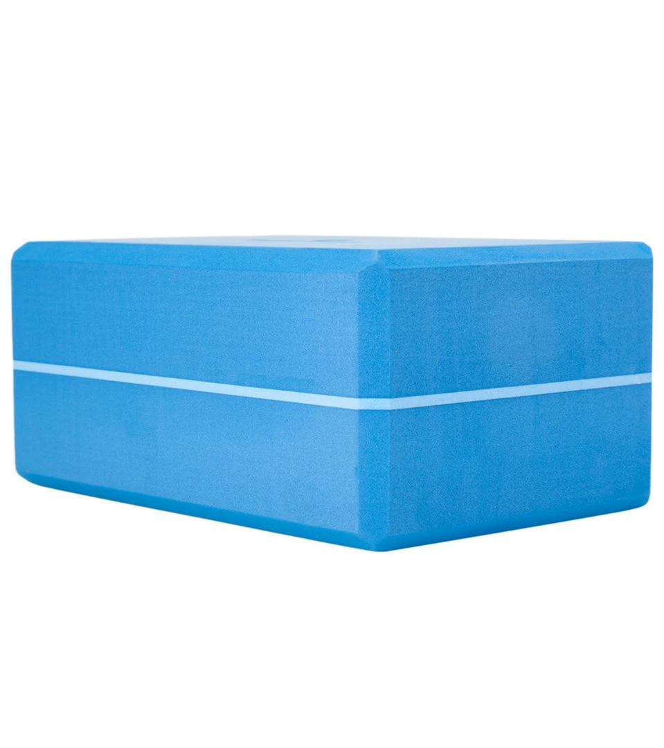 Hugger Mugger 4" Foam Yoga Block Blue YOGA MATS & PROPS 6 Hugger Mugger 4" Foam Yoga Block Blue YOGA MATS & PROPS