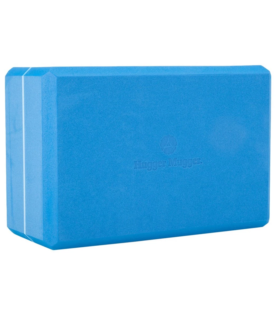 Hugger Mugger 4" Foam Yoga Block Blue YOGA MATS & PROPS 8 Hugger Mugger 4" Foam Yoga Block Blue YOGA MATS & PROPS