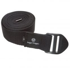YOGA MATS & PROPS Hugger Mugger 8' Cotton Cinch Yoga Strap Black