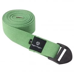 YOGA MATS & PROPS Hugger Mugger 8' Cotton Cinch Yoga Strap Light Green