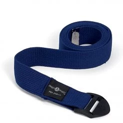 YOGA MATS & PROPS Hugger Mugger 8' Cotton Cinch Yoga Strap Navy