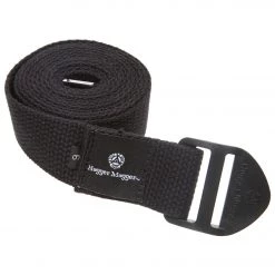 YOGA MATS & PROPS Hugger Mugger 6' Cotton Cinch Yoga Strap Black