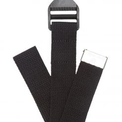 YOGA MATS & PROPS Hugger Mugger 6' Cotton Cinch Yoga Strap Black