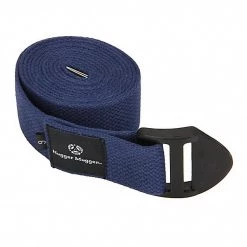 Hugger Mugger 6' Cotton Cinch Yoga Strap Navy YOGA MATS & PROPS