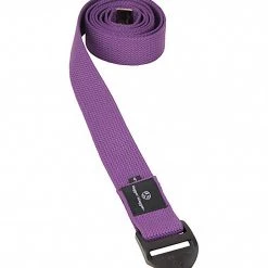 YOGA MATS & PROPS Hugger Mugger 6' Cotton Cinch Yoga Strap Purple