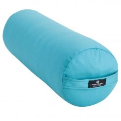 Hugger Mugger Round Solid Yoga Bolster Aqua YOGA MATS & PROPS