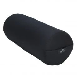 Hugger Mugger Round Solid Yoga Bolster Black YOGA MATS & PROPS