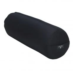 Hugger Mugger Round Solid Yoga Bolster Black YOGA MATS & PROPS