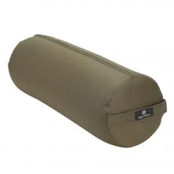 Hugger Mugger Round Solid Yoga Bolster Olive YOGA MATS & PROPS