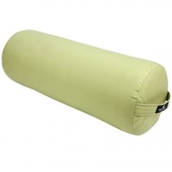 YOGA MATS & PROPS Hugger Mugger Round Solid Yoga Bolster Celery