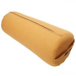 YOGA MATS & PROPS Hugger Mugger Round Solid Yoga Bolster Honey