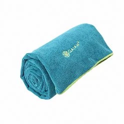 Gaiam Thirsty Yoga Mat Towel Blue Teal 7 Gaiam Thirsty Yoga Mat Towel Blue Teal