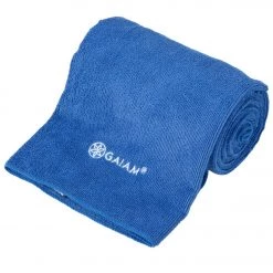 Gaiam Thirsty Yoga Mat Towel Blue YOGA MATS & PROPS 10 Gaiam Thirsty Yoga Mat Towel Blue YOGA MATS & PROPS