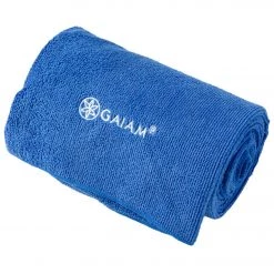 Gaiam Thirsty Yoga Mat Towel Blue YOGA MATS & PROPS 15 Gaiam Thirsty Yoga Mat Towel Blue YOGA MATS & PROPS