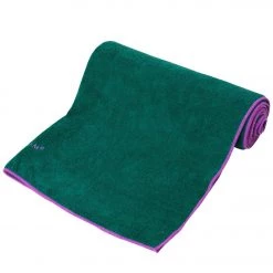 YOGA MATS & PROPS Gaiam Thirsty Yoga Mat Towel Radiant Orchid/Turquoise Sea