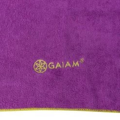 Gaiam Thirsty Yoga Mat Towel Radiant Orchid/Citron YOGA MATS & PROPS 12 Gaiam Thirsty Yoga Mat Towel Radiant Orchid/Citron YOGA MATS & PROPS