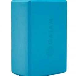 Gaiam Foam Yoga Block 4 Inch Vivid Blue YOGA MATS & PROPS