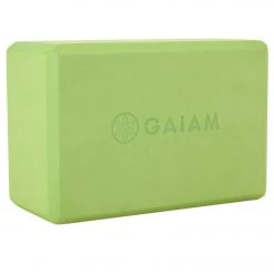 YOGA MATS & PROPS Gaiam Foam Yoga Block 4 Inch Apple Green