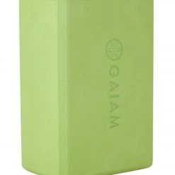 YOGA MATS & PROPS Gaiam Foam Yoga Block 4 Inch Apple Green