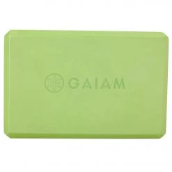 YOGA MATS & PROPS Gaiam Foam Yoga Block 4 Inch Apple Green