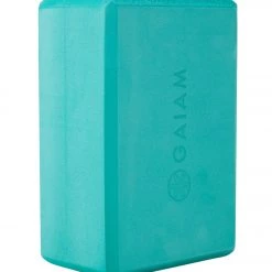 Gaiam Foam Yoga Block 4 Inch Lush Teal YOGA MATS & PROPS