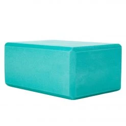 Gaiam Foam Yoga Block 4 Inch Lush Teal YOGA MATS & PROPS