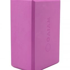 YOGA MATS & PROPS Gaiam Foam Yoga Block 4 Inch Radiant Orchid