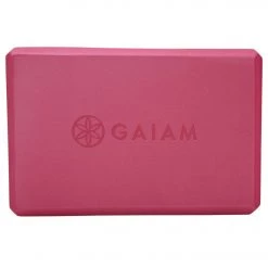 Gaiam Foam Yoga Block 4 Inch Fuchsia Red 10 Gaiam Foam Yoga Block 4 Inch Fuchsia Red
