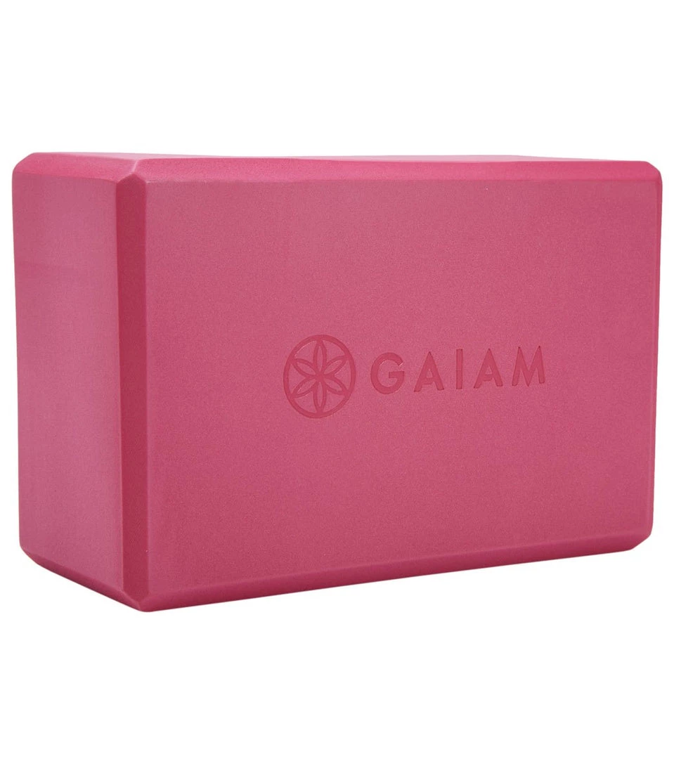 Gaiam Foam Yoga Block 4 Inch Fuchsia Red 8 Gaiam Foam Yoga Block 4 Inch Fuchsia Red