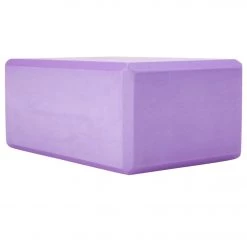 Gaiam Foam Yoga Block 4 Inch Deep Purple YOGA MATS & PROPS