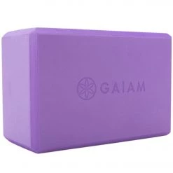 Gaiam Foam Yoga Block 4 Inch Purple