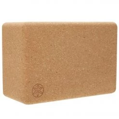YOGA MATS & PROPS Gaiam Natural Cork Yoga Block Standard 4 Inch