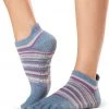 Toesox Low Rise Full-Toe Yoga Grip Socks Gypsy 2 Toesox Low Rise Full-Toe Yoga Grip Socks Gypsy