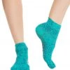 Toesox Ankle Length Full-Toe Yoga Grip Socks Mosaic CLOTHING