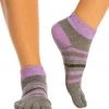 Toesox Ankle Length Full-Toe Yoga Grip Socks Aire CLOTHING