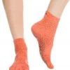 Toesox Ankle Length Full-Toe Yoga Grip Socks Mandarin CLOTHING