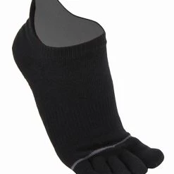 Toesox Low Rise Full-Toe Yoga Grip Socks Black CLOTHING