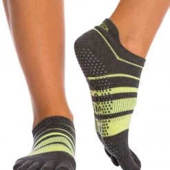 Toesox Low Rise Full-Toe Yoga Grip Socks Varsity