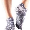 Toesox Low Rise Full-Toe Yoga Grip Socks Haze 2 Toesox Low Rise Full-Toe Yoga Grip Socks Haze