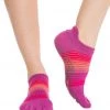 Toesox Low Rise Full-Toe Yoga Grip Socks Razzle Dazzle CLOTHING