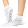 Toesox Ankle Length Full-Toe Yoga Grip Socks Diamond Lotus CLOTHING