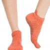 Toesox Low Rise Full-Toe Yoga Grip Socks Mandarin CLOTHING