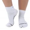 Toesox Ankle Length Full-Toe Yoga Grip Socks White