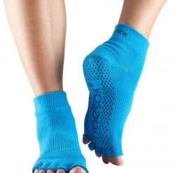 Toesox Ankle Length Half-Toe Yoga Grip Socks Skydiver CLOTHING