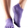 Toesox Low Rise Full-Toe Yoga Grip Socks Light Purple 1 Toesox Low Rise Full-Toe Yoga Grip Socks Light Purple