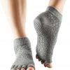 Toesox Ankle Length Half-Toe Yoga Grip Socks Fishnet Storm CLOTHING