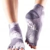 CLOTHING Toesox Ankle Length Half-Toe Yoga Grip Socks Nightshade